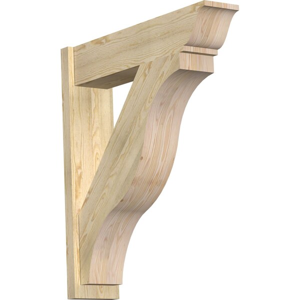 Ekena Millwork Funston Traditional Rough Sawn Outlooker, Douglas Fir, 8"W x 34"D x 38"H OUT08X34X38FST01RDF - main